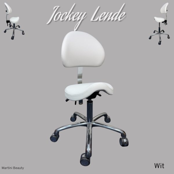 tabouret Jockey Lende wit