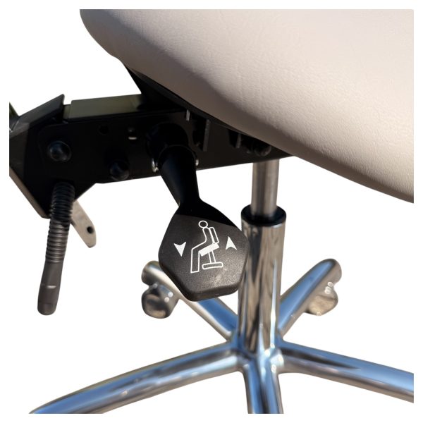 Buddy Lende werkkruk (Chrome) - Afbeelding 2
