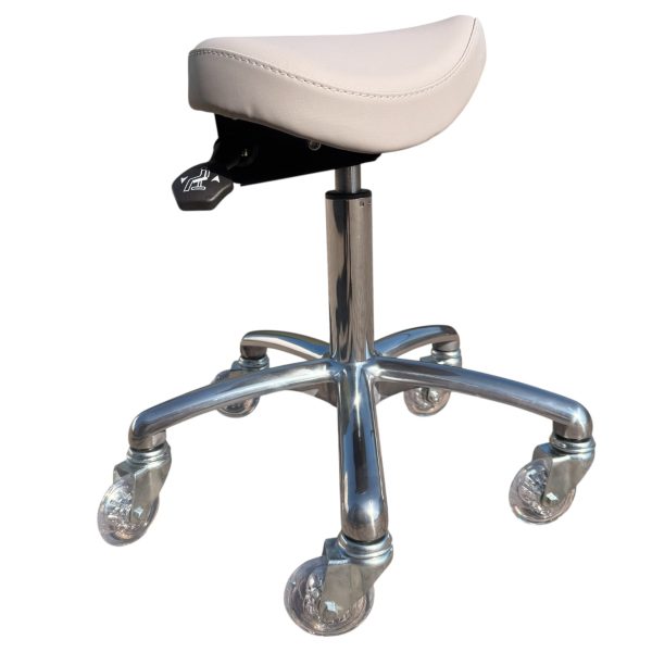 werkkruk Jockey chrome met skaterwielen - Afbeelding 4