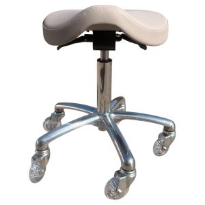 werkkruk Jockey chrome met skaterwielen
