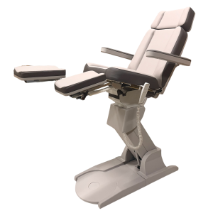 Behandelstoel PODO BEAUTY duokleur (chrome-antraciet)